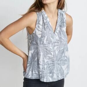 Marine Layer Black and White Relaxed Blouse